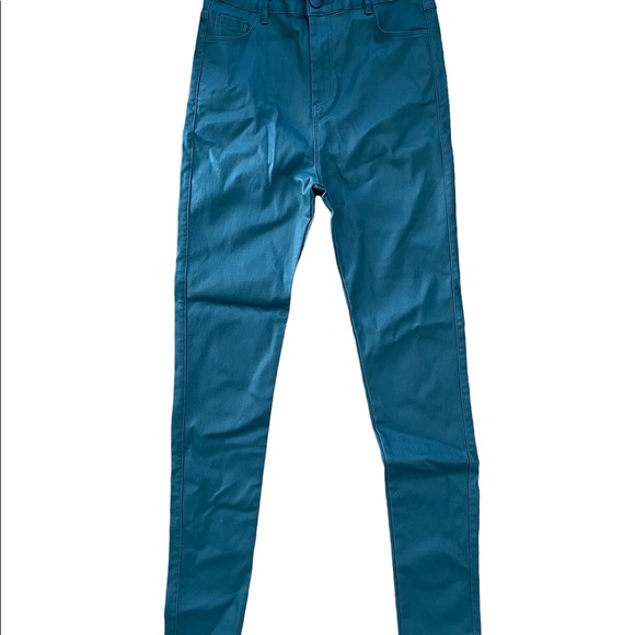 Faux leather green pants - Picture 2 of 4